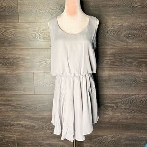 REVOLVE Three Eighty-Two Sleeveless Flounce Dress, Gray/Taupe. Size Medium. NWT!
